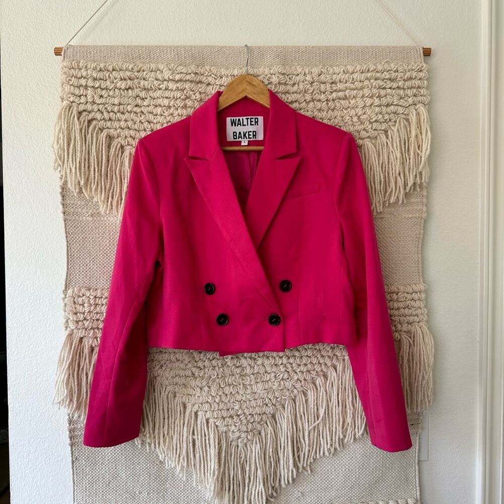 Walter Baker Gail Crop Double Breasted Blazer